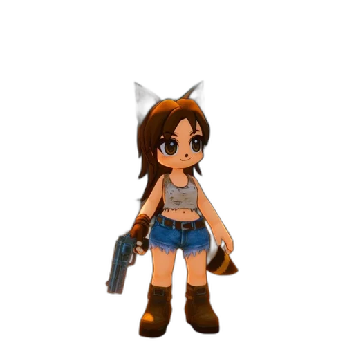 weapon, staff, animal, pixel art transparent PNG cut-out