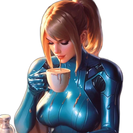 robot, food, comic book art, concept art transparent PNG cut-out