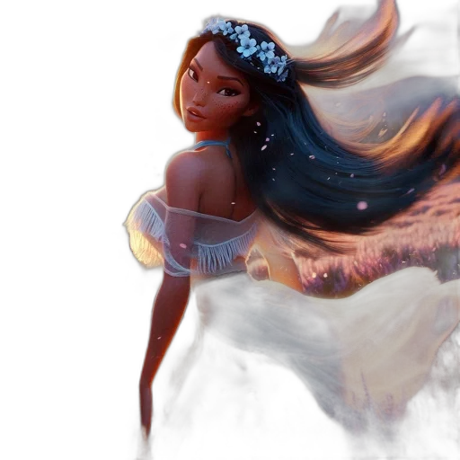 dress, concept art, fantasy art, 3d render transparent PNG cut-out