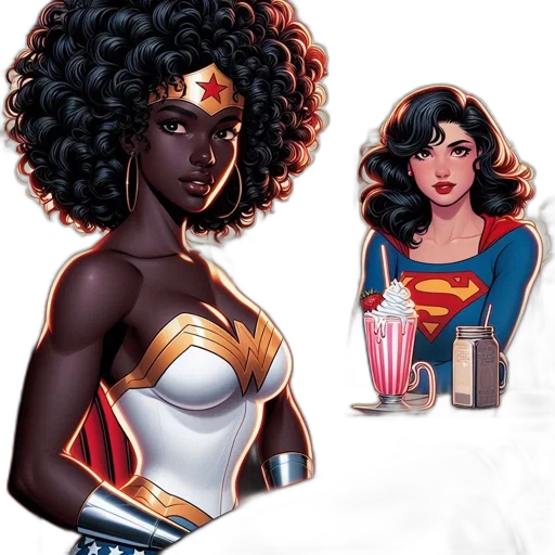 comic book art, concept art, cartoon, fantasy art transparent PNG cut-out