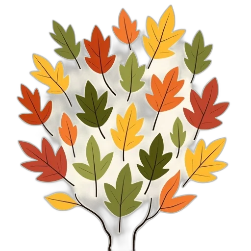 tree, crown, 3d render, watercolor transparent PNG cut-out