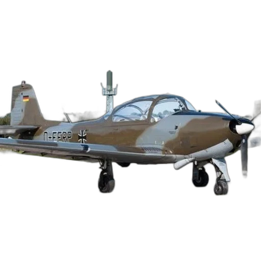 3d render, small, single-engine, aircraft transparent PNG cut-out