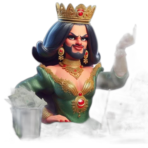 crown, face, jewelry, concept art transparent PNG cut-out