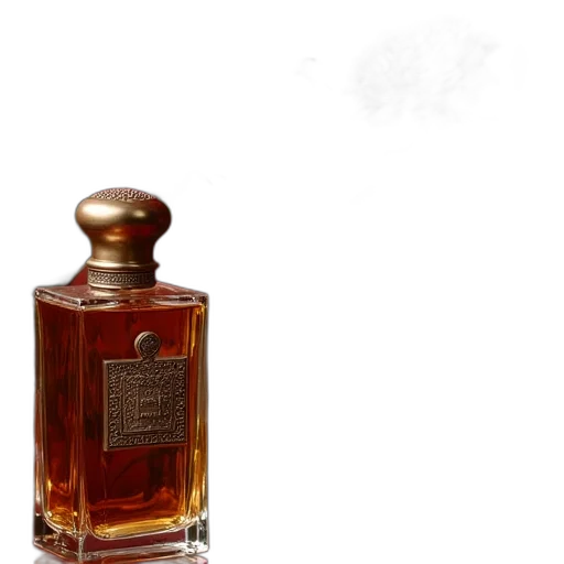 bottle, crown, jacket, photorealistic transparent PNG cut-out