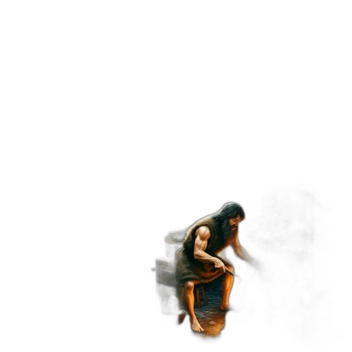 robot, creature, furniture, hair transparent PNG cut-out