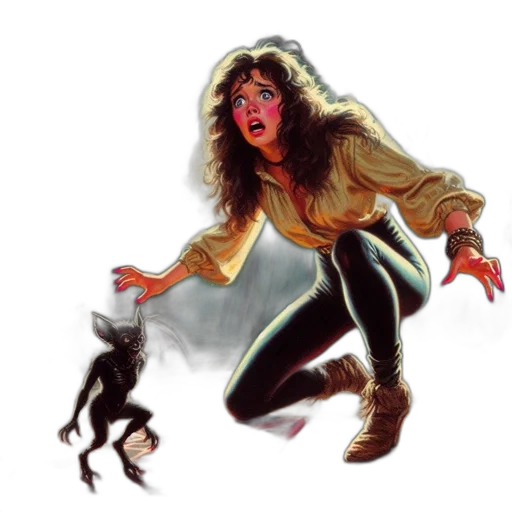 jacket, creature, concept art, comic book art transparent PNG cut-out