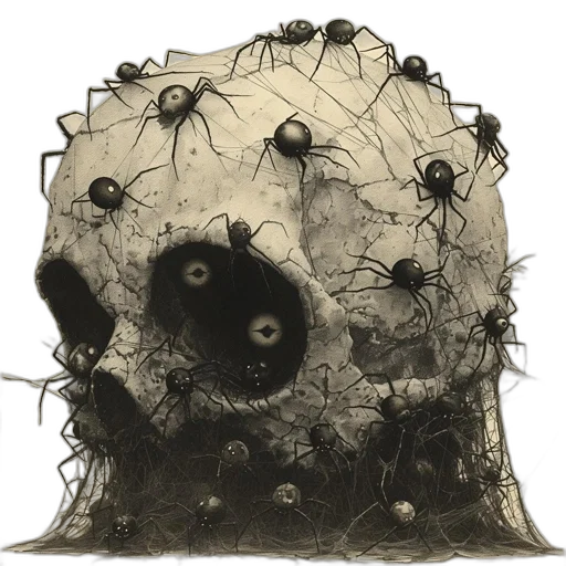 hair, mask, creature, crown transparent PNG cut-out