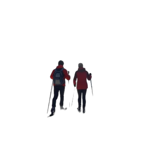 staff, jacket, umbrella, 3d render transparent PNG cut-out