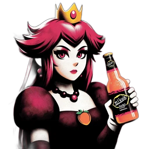 crown, bottle, pixel art, concept art transparent PNG cut-out