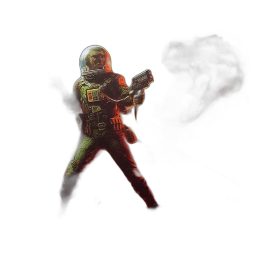 weapon, robot, staff, mask transparent PNG cut-out