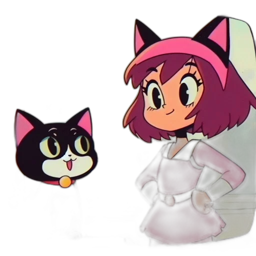 concept art, anime, 3d render, pixel art transparent PNG cut-out