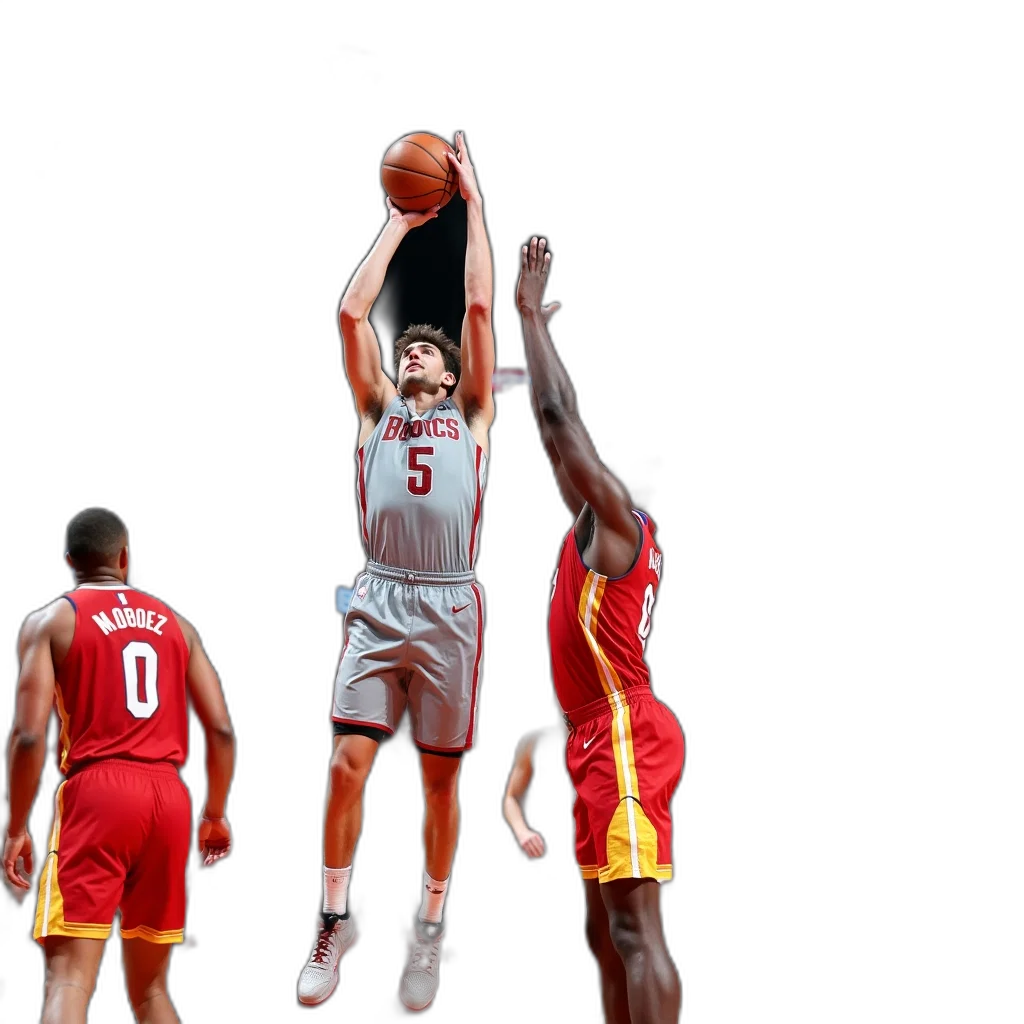 3d render, concept art, pixel art, basketball transparent PNG cut-out