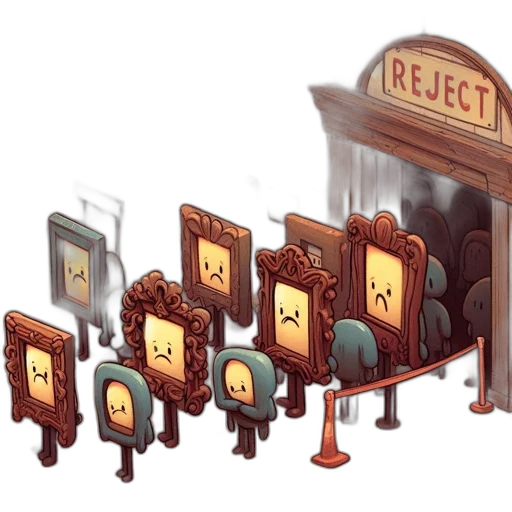 furniture, concept art, pixel art, anthropomorphized transparent PNG cut-out