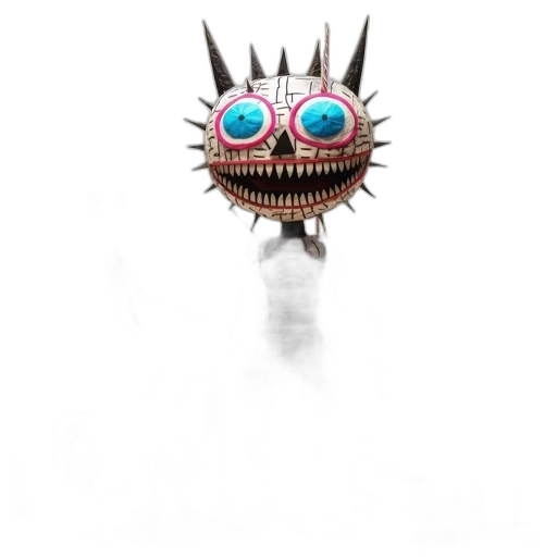 creature, jewelry, mask, staff transparent PNG cut-out