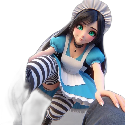 hat, robot, dress, staff transparent PNG cut-out