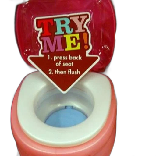 toy, toilet, sign, says transparent PNG cut-out