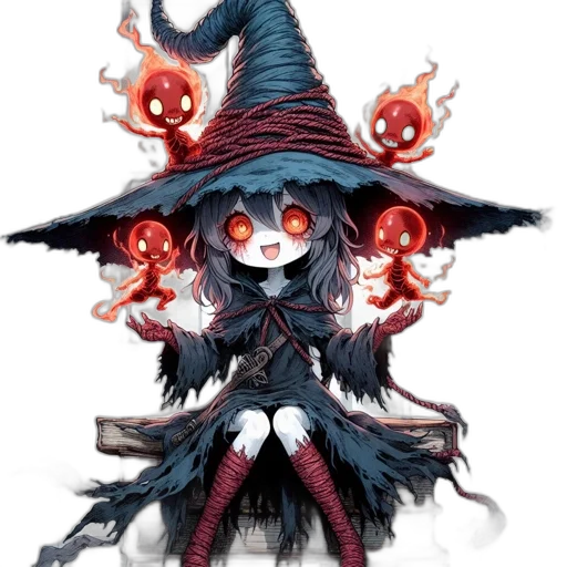 staff, hat, mask, creature transparent PNG cut-out