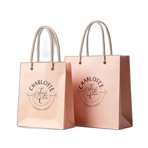 charlotte, logo, pair, shopping transparent PNG cut-out