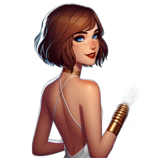 jewelry, staff, dress, weapon transparent PNG cut-out