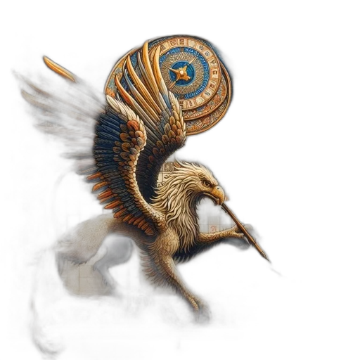 dragon, animal, creature, staff transparent PNG cut-out