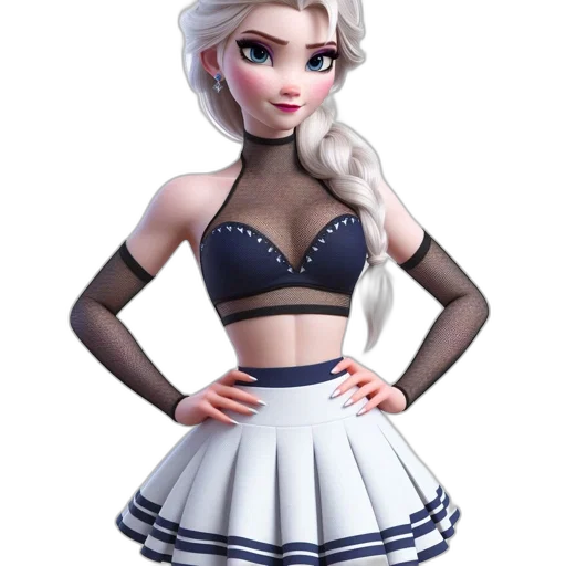 dress, concept art, 3d render, cartoon transparent PNG cut-out