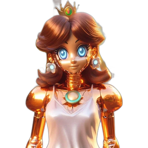 robot, jewelry, dress, crown transparent PNG cut-out