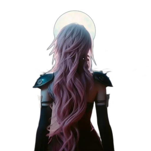 hair, dress, crown, concept art transparent PNG cut-out