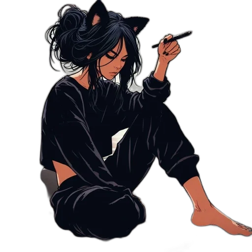 staff, jacket, concept art, anime transparent PNG cut-out