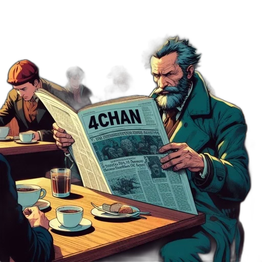 comic book art, concept art, cyberpunk, fire transparent PNG cut-out