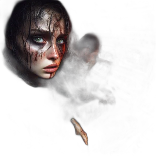 face, mask, creature, concept art transparent PNG cut-out