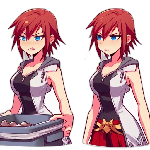 dress, anime, concept art, pixel art transparent PNG cut-out