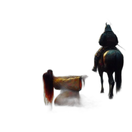 crown, hat, hair, staff transparent PNG cut-out