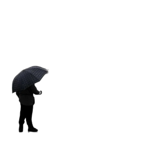 umbrella, jacket, hat, staff transparent PNG cut-out