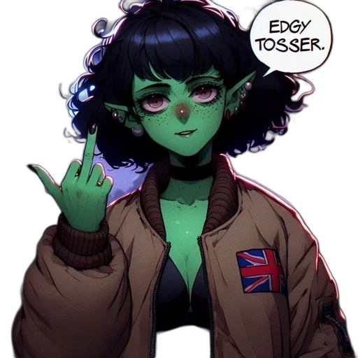 jacket, comic book art, concept art, cyberpunk transparent PNG cut-out