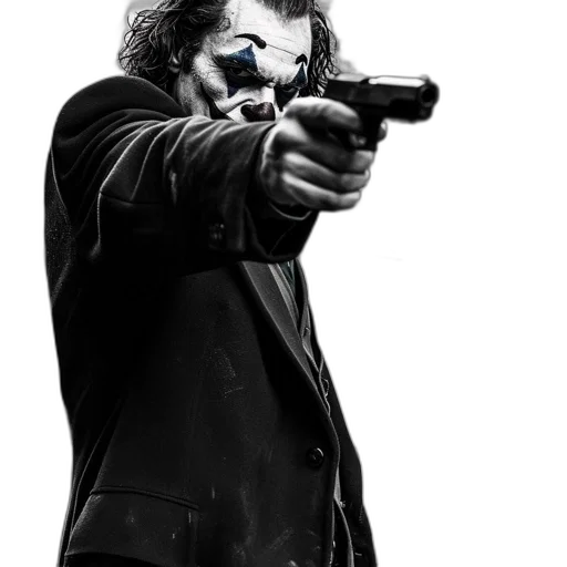weapon, mask, jacket, photorealistic transparent PNG cut-out