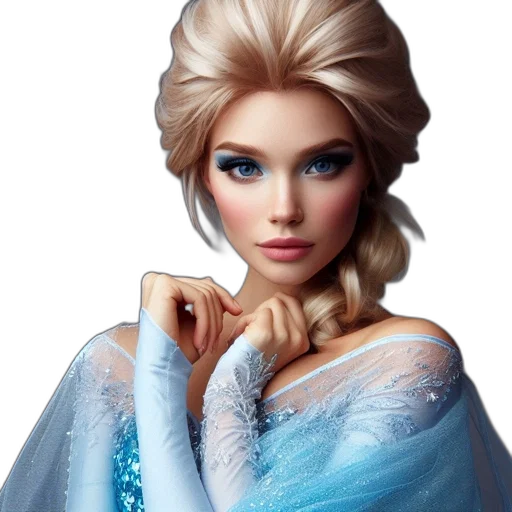 face, dress, jewelry, crown transparent PNG cut-out