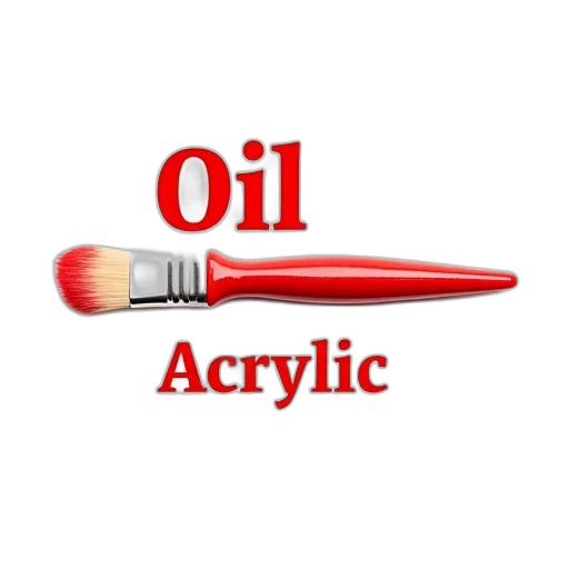 photorealistic, red, paintbrush, white transparent PNG cut-out