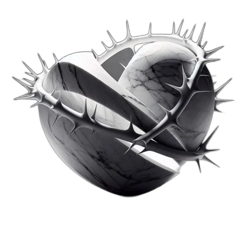 weapon, crown, mask, hair transparent PNG cut-out