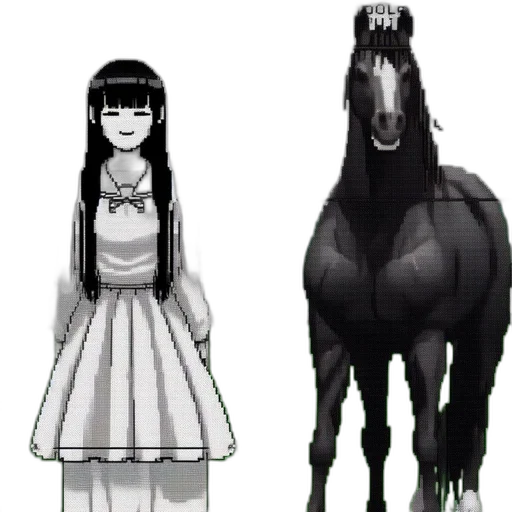 dress, animal, creature, pixel art transparent PNG cut-out