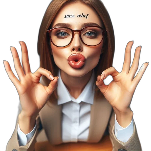 face, staff, cartoon, photorealistic transparent PNG cut-out