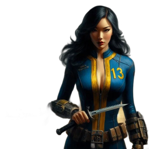 comic book art, concept art, 3d render, fantasy art transparent PNG cut-out