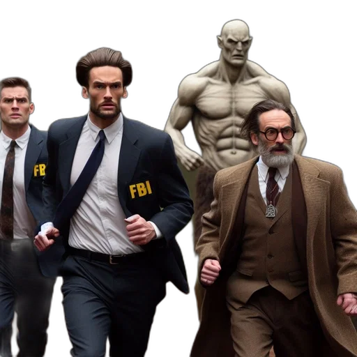 concept art, comic book art, four, men transparent PNG cut-out