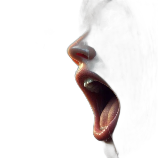 face, mask, creature, photorealistic transparent PNG cut-out