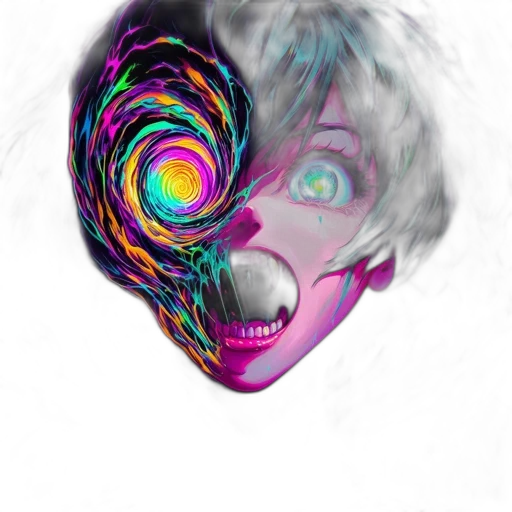 mask, face, hair, creature transparent PNG cut-out