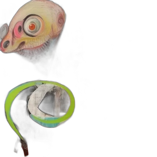 creature, mask, animal, concept art transparent PNG cut-out