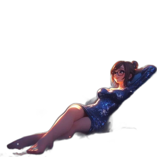 dress, staff, concept art, cartoon transparent PNG cut-out