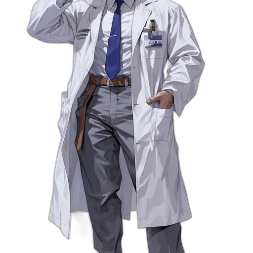 staff, jacket, concept art, comic book art transparent PNG cut-out
