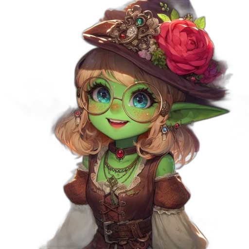 staff, hat, fantasy art, concept art transparent PNG cut-out