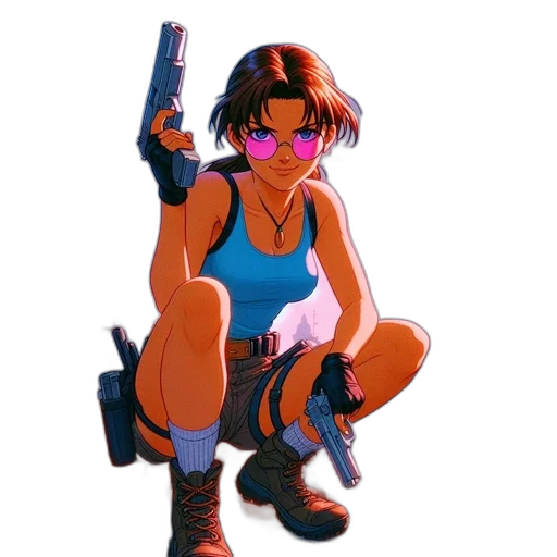 weapon, cyberpunk, concept art, pixel art transparent PNG cut-out