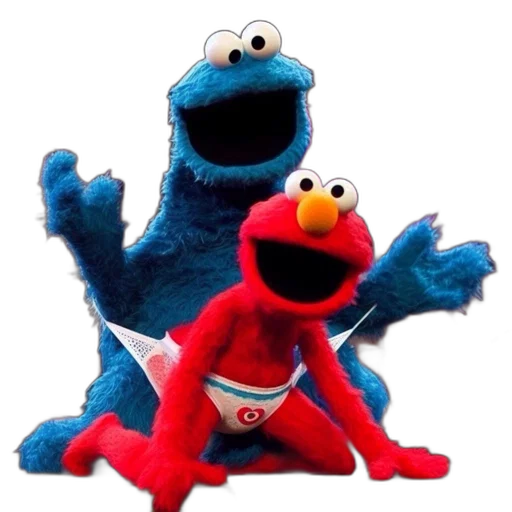 cookie, monster, elmo, sesame transparent PNG cut-out
